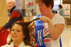 Sarah's "haircut" for Dementia UK at Tesco's