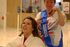 Sara's "haircut" for Dementia UK at Tesco's