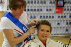 Sarah's "haircut" for Dementia UK at Tesco's